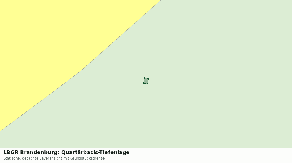 Statische Kartenansicht: LBGR Brandenburg: Quartärbasis-Tiefenlage
