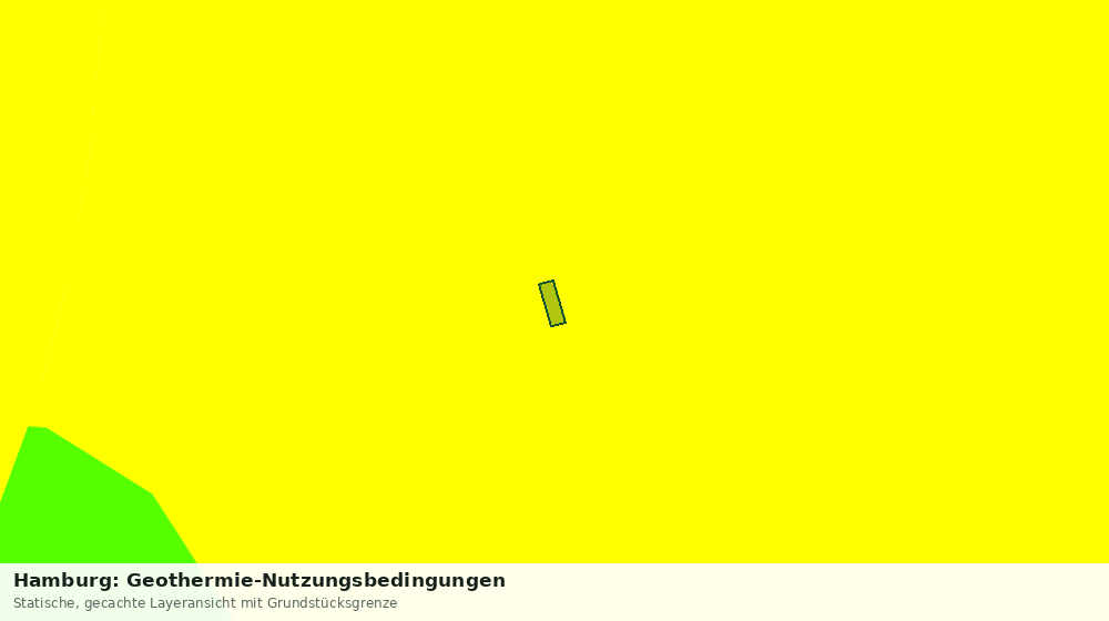 Statische Kartenansicht: Hamburg: Geothermie-Nutzungsbedingungen