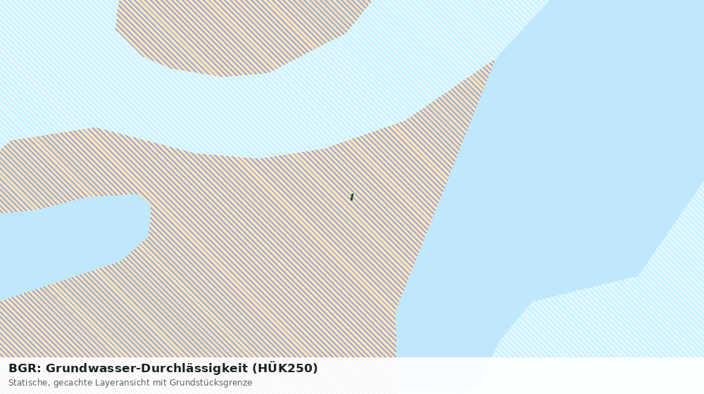 Statische Kartenansicht: BGR: Grundwasser-Durchlässigkeit (HÜK250)