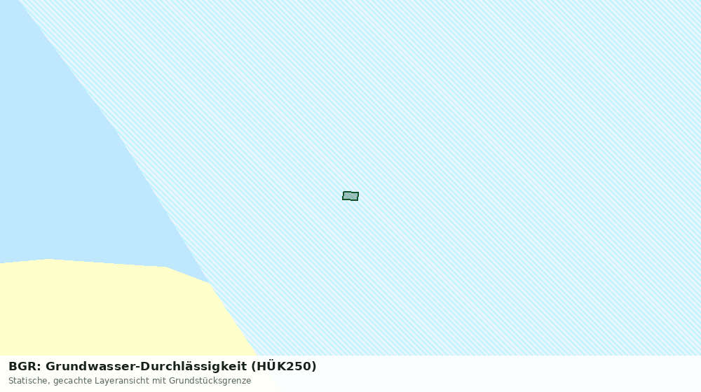 Statische Kartenansicht: BGR: Grundwasser-Durchlässigkeit (HÜK250)