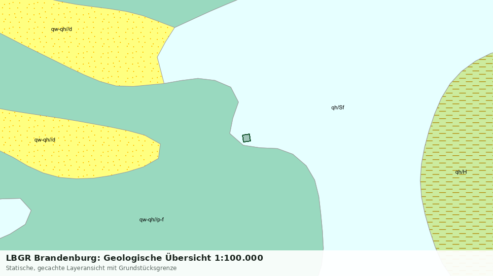 Statische Kartenansicht: LBGR Brandenburg: Geologische Übersicht 1:100.000