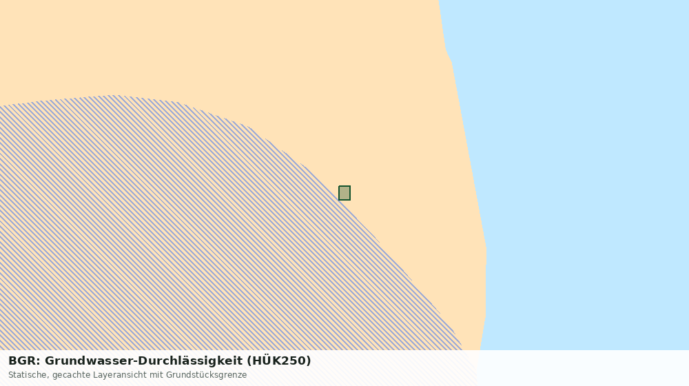 Statische Kartenansicht: BGR: Grundwasser-Durchlässigkeit (HÜK250)
