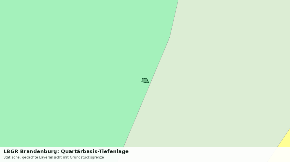 Statische Kartenansicht: LBGR Brandenburg: Quartärbasis-Tiefenlage