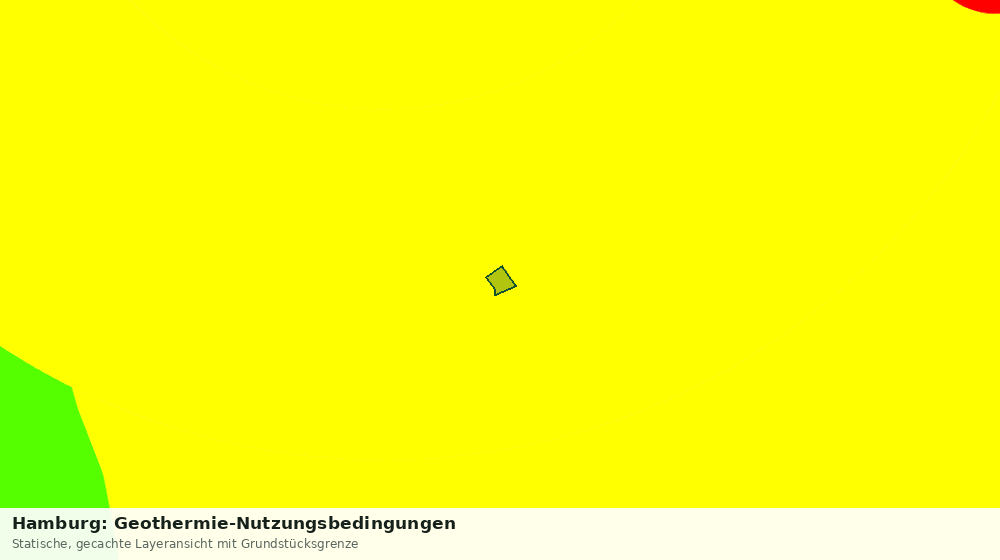 Statische Kartenansicht: Hamburg: Geothermie-Nutzungsbedingungen