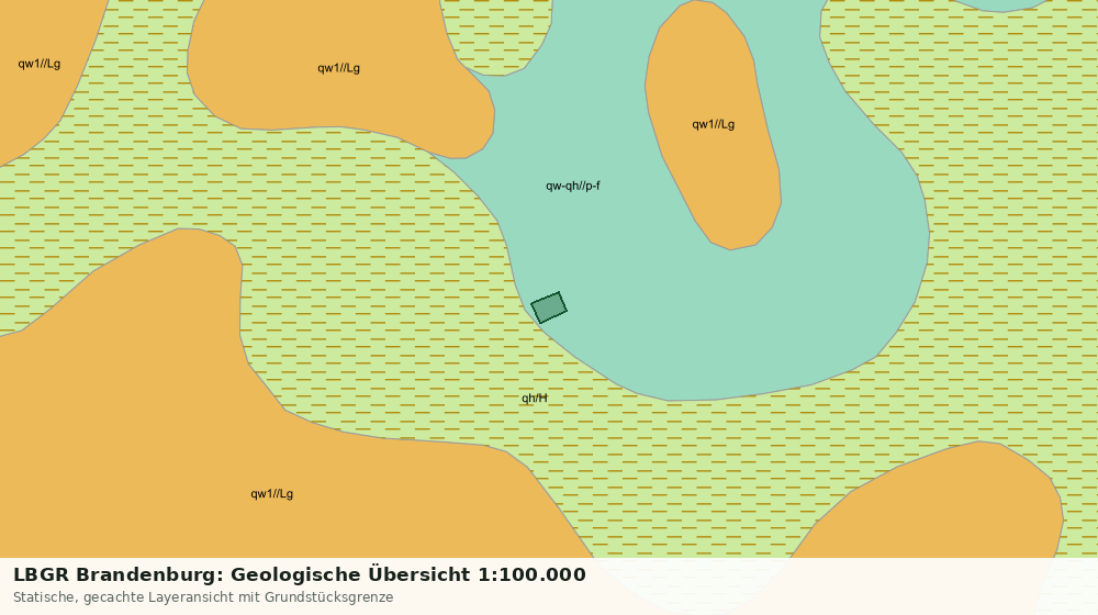 Statische Kartenansicht: LBGR Brandenburg: Geologische Übersicht 1:100.000