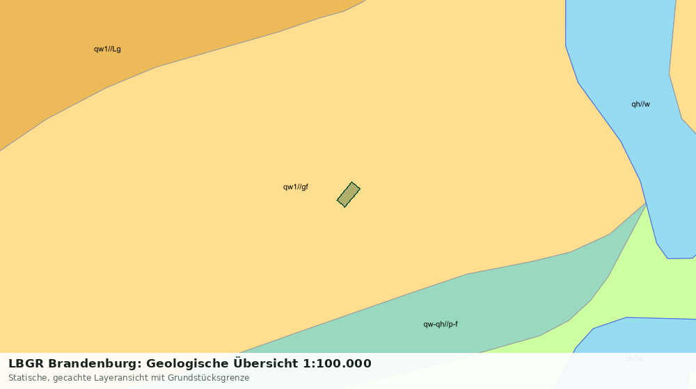 Statische Kartenansicht: LBGR Brandenburg: Geologische Übersicht 1:100.000