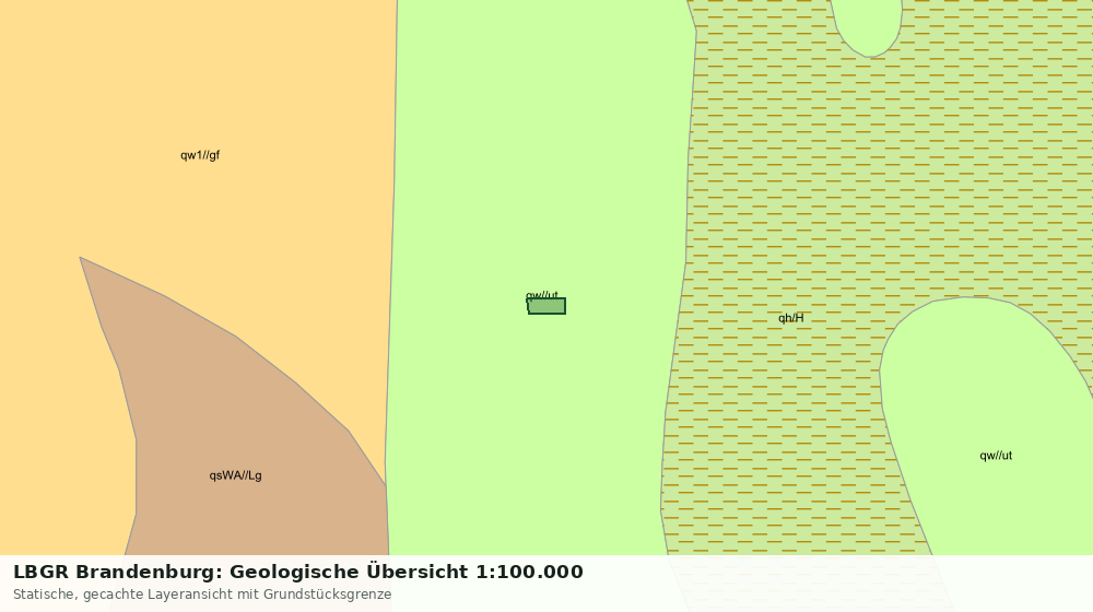 Statische Kartenansicht: LBGR Brandenburg: Geologische Übersicht 1:100.000