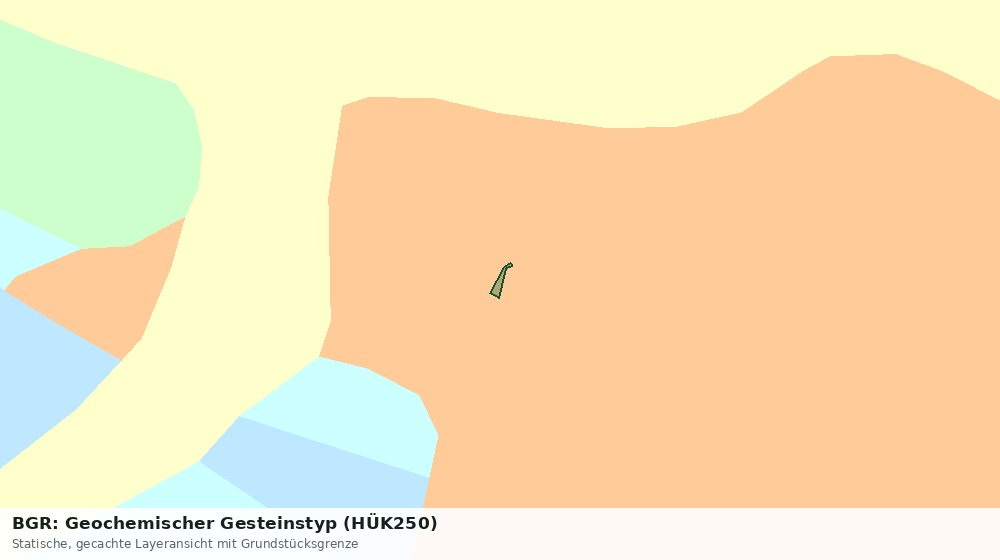 Statische Kartenansicht: BGR: Geochemischer Gesteinstyp (HÜK250)