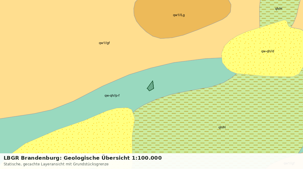 Statische Kartenansicht: LBGR Brandenburg: Geologische Übersicht 1:100.000