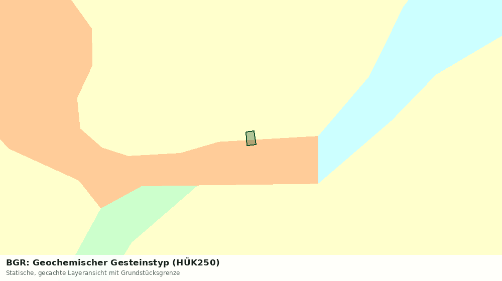 Statische Kartenansicht: BGR: Geochemischer Gesteinstyp (HÜK250)