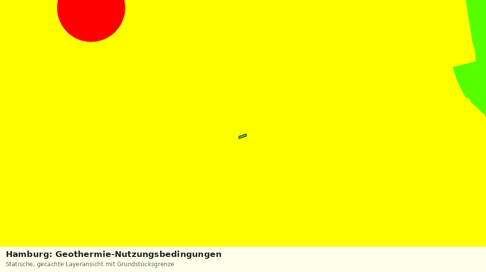 Statische Kartenansicht: Hamburg: Geothermie-Nutzungsbedingungen