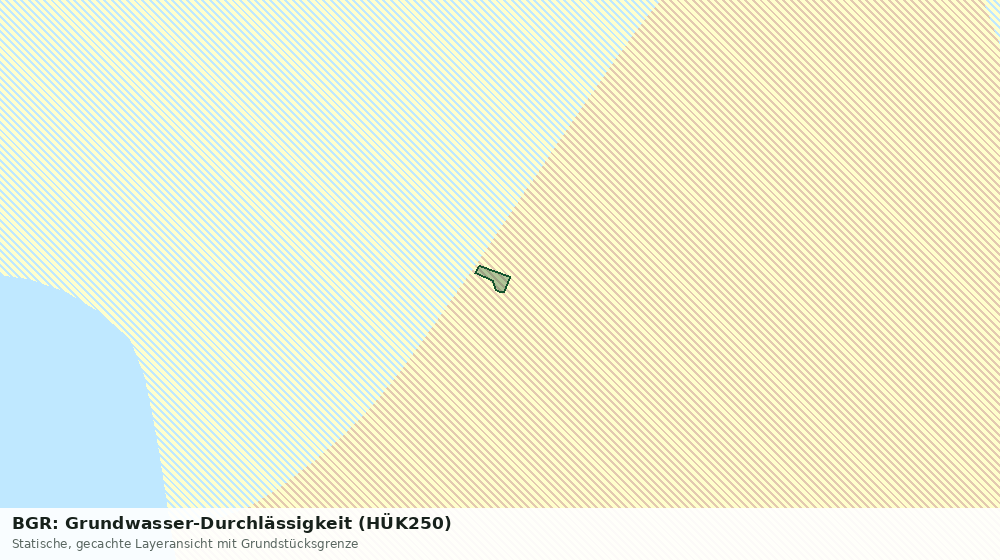Statische Kartenansicht: BGR: Grundwasser-Durchlässigkeit (HÜK250)
