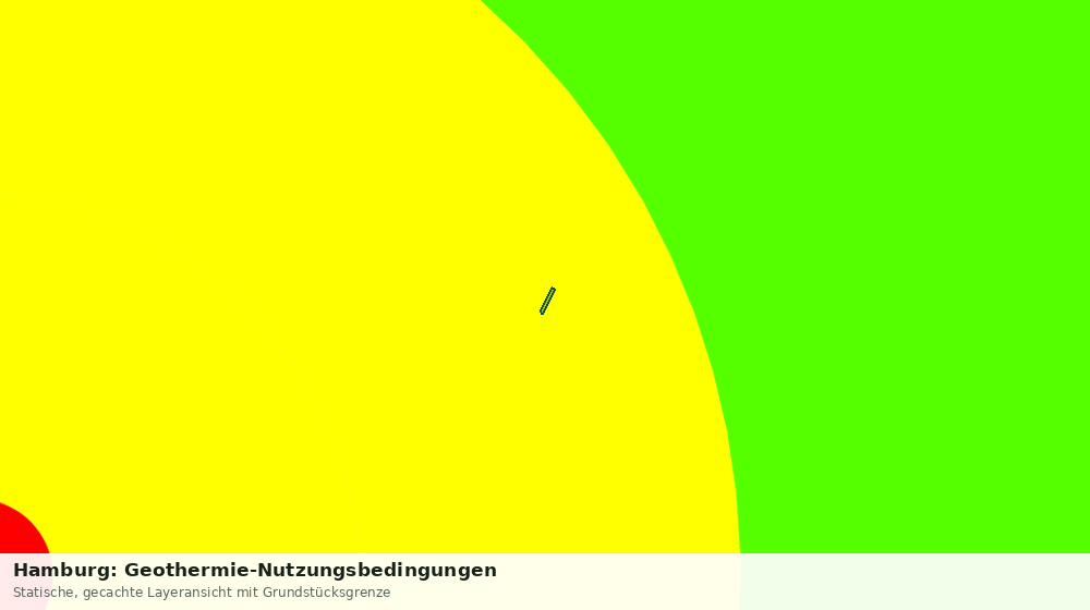 Statische Kartenansicht: Hamburg: Geothermie-Nutzungsbedingungen