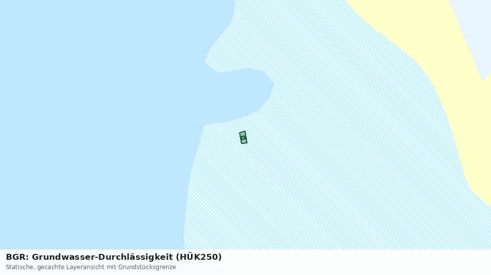 Statische Kartenansicht: BGR: Grundwasser-Durchlässigkeit (HÜK250)