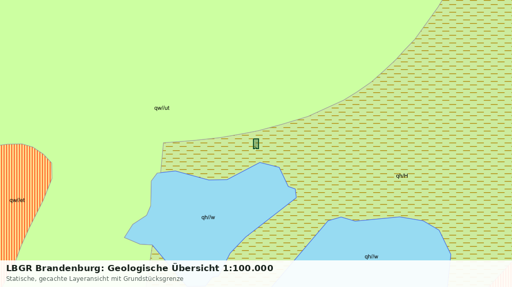 Statische Kartenansicht: LBGR Brandenburg: Geologische Übersicht 1:100.000