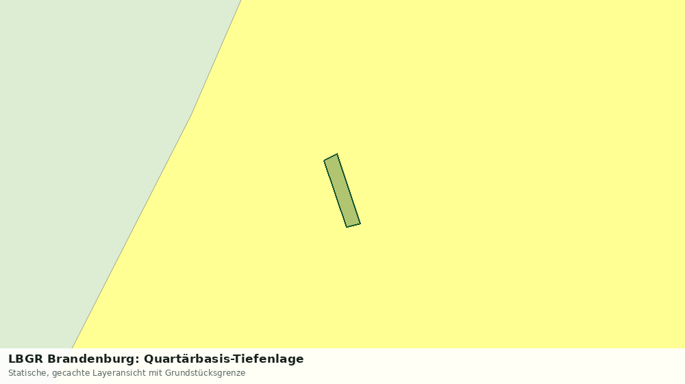 Statische Kartenansicht: LBGR Brandenburg: Quartärbasis-Tiefenlage