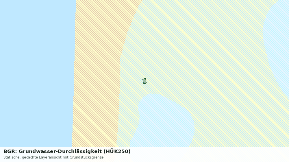 Statische Kartenansicht: BGR: Grundwasser-Durchlässigkeit (HÜK250)