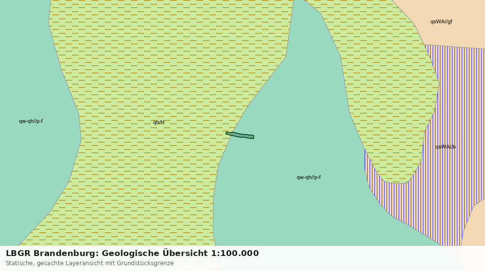 Statische Kartenansicht: LBGR Brandenburg: Geologische Übersicht 1:100.000