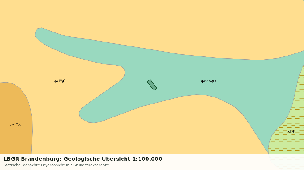 Statische Kartenansicht: LBGR Brandenburg: Geologische Übersicht 1:100.000