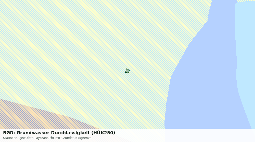 Statische Kartenansicht: BGR: Grundwasser-Durchlässigkeit (HÜK250)