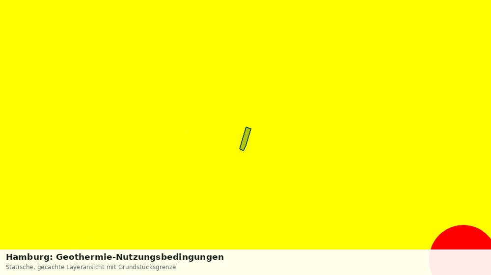 Statische Kartenansicht: Hamburg: Geothermie-Nutzungsbedingungen