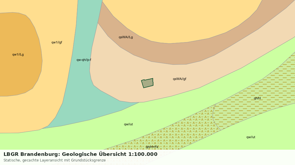 Statische Kartenansicht: LBGR Brandenburg: Geologische Übersicht 1:100.000