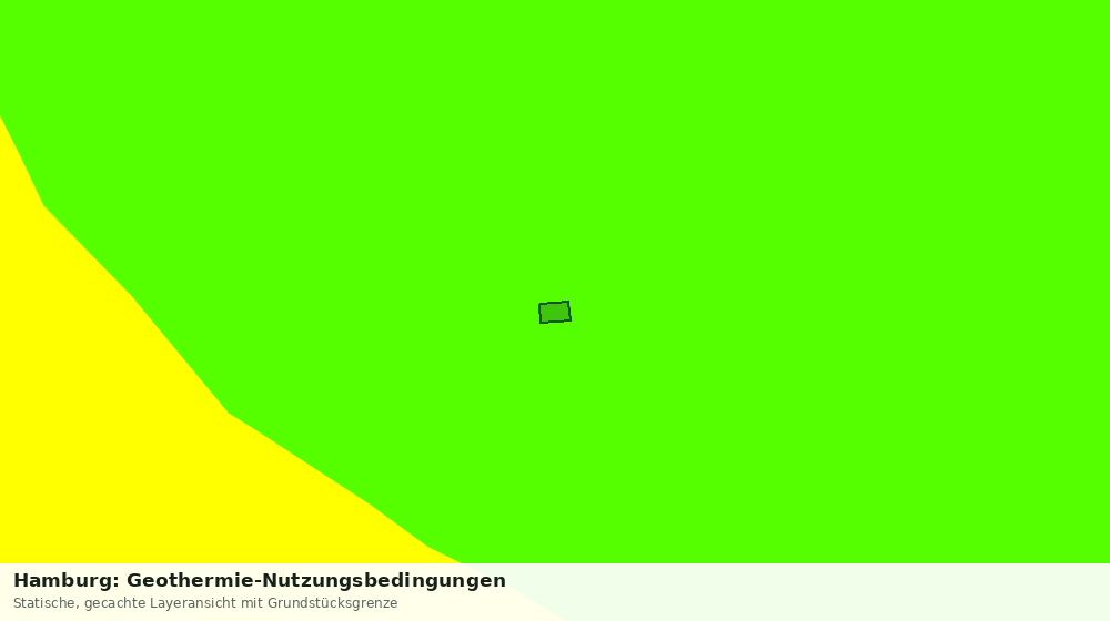 Statische Kartenansicht: Hamburg: Geothermie-Nutzungsbedingungen