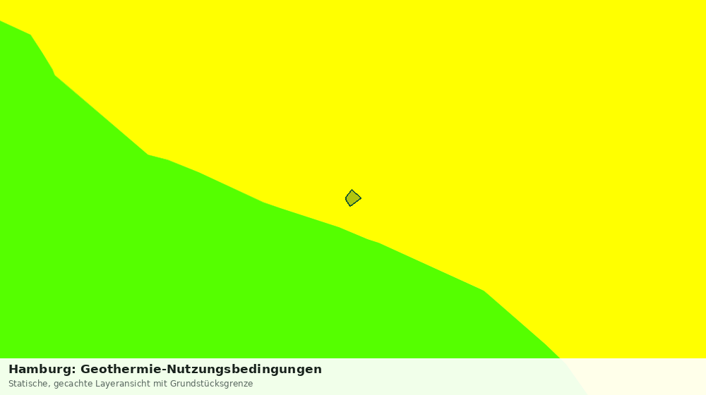 Statische Kartenansicht: Hamburg: Geothermie-Nutzungsbedingungen