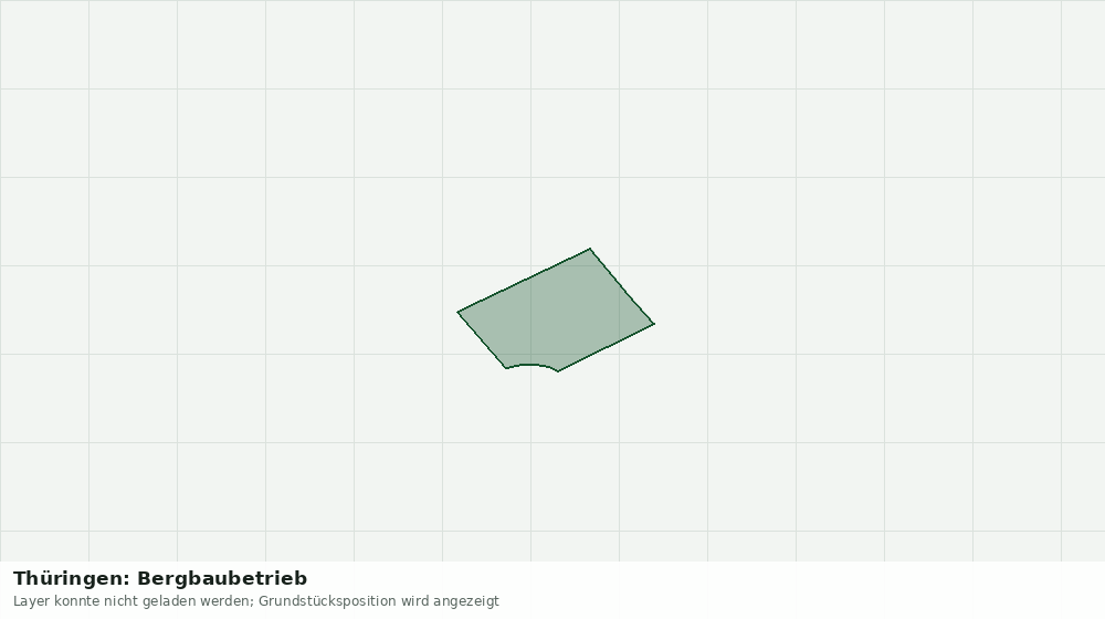 Statische Kartenansicht: Thüringen: Bergbaubetrieb