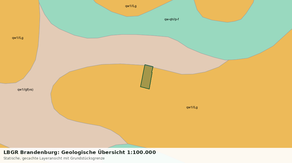Statische Kartenansicht: LBGR Brandenburg: Geologische Übersicht 1:100.000