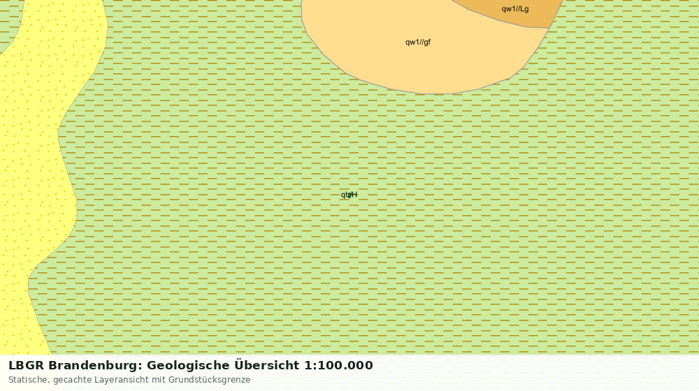 Statische Kartenansicht: LBGR Brandenburg: Geologische Übersicht 1:100.000
