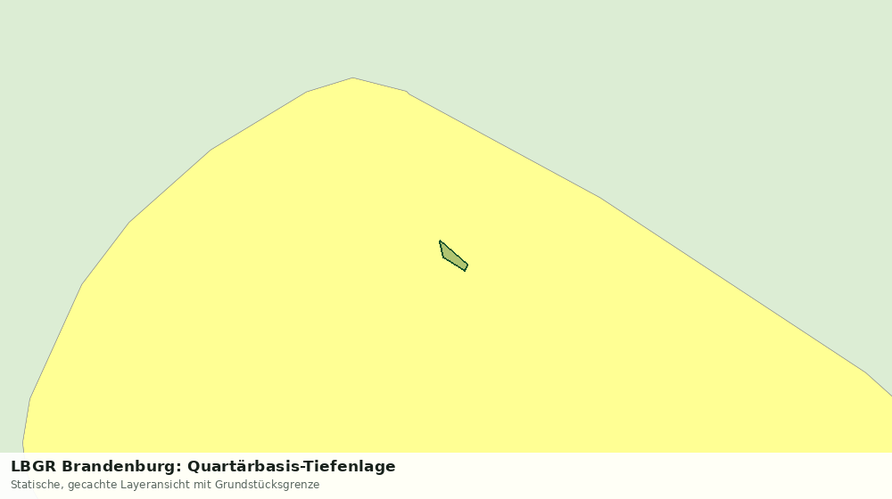Statische Kartenansicht: LBGR Brandenburg: Quartärbasis-Tiefenlage