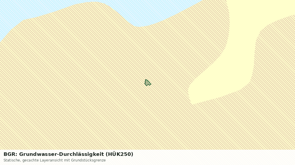 Statische Kartenansicht: BGR: Grundwasser-Durchlässigkeit (HÜK250)
