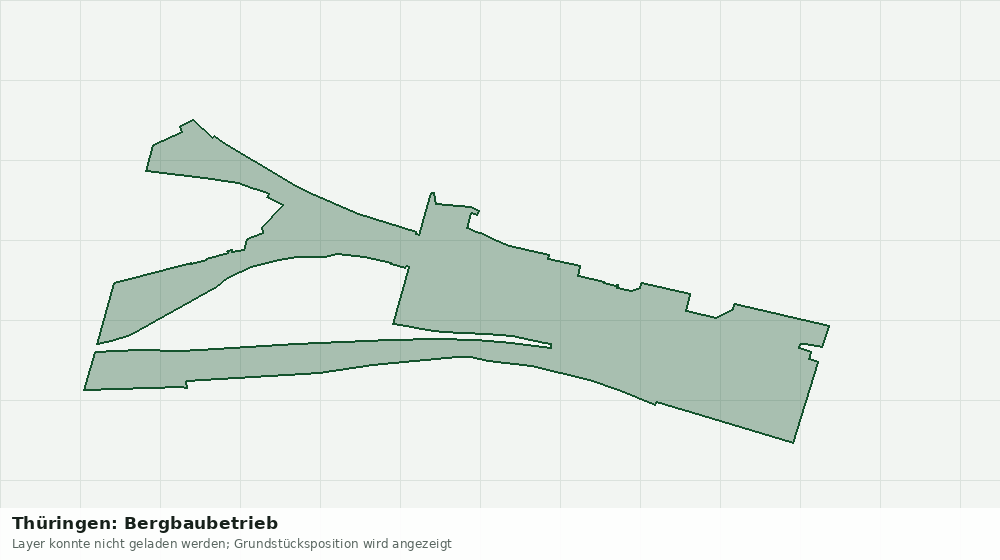 Statische Kartenansicht: Thüringen: Bergbaubetrieb