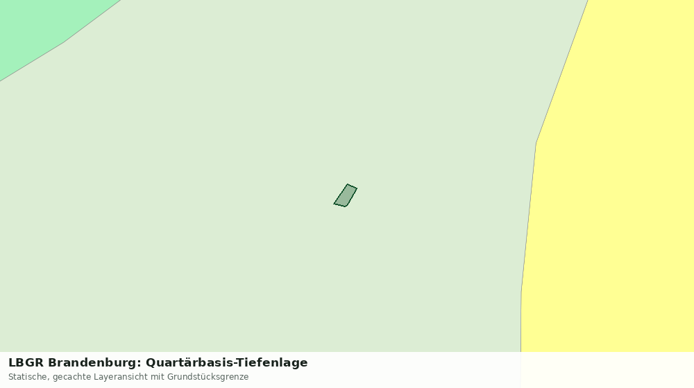 Statische Kartenansicht: LBGR Brandenburg: Quartärbasis-Tiefenlage