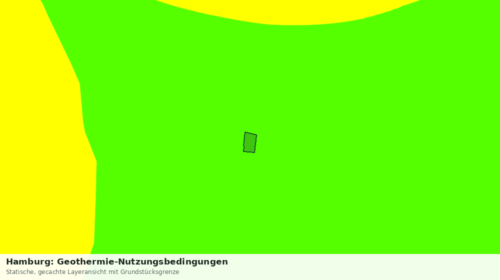 Statische Kartenansicht: Hamburg: Geothermie-Nutzungsbedingungen