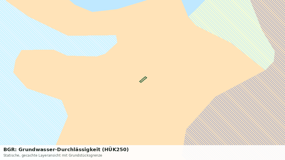 Statische Kartenansicht: BGR: Grundwasser-Durchlässigkeit (HÜK250)