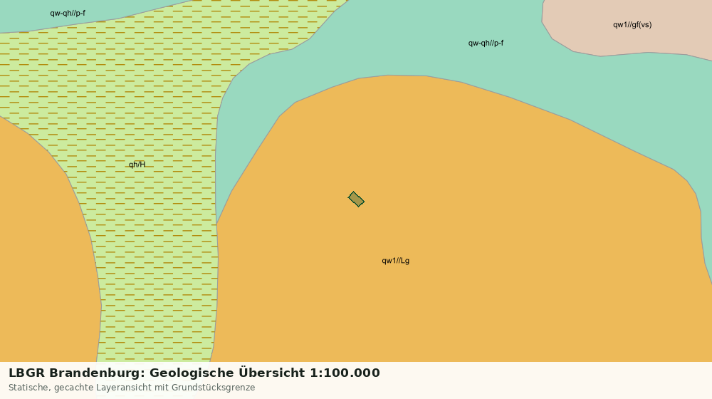 Statische Kartenansicht: LBGR Brandenburg: Geologische Übersicht 1:100.000