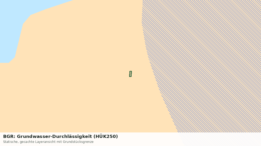 Statische Kartenansicht: BGR: Grundwasser-Durchlässigkeit (HÜK250)
