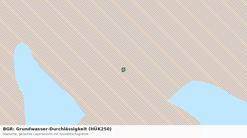 Statische Kartenansicht: BGR: Grundwasser-Durchlässigkeit (HÜK250)