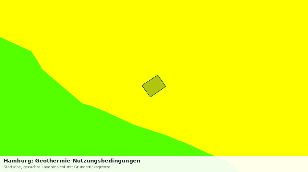 Statische Kartenansicht: Hamburg: Geothermie-Nutzungsbedingungen