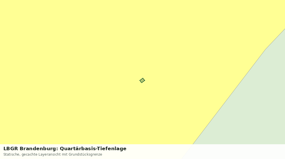 Statische Kartenansicht: LBGR Brandenburg: Quartärbasis-Tiefenlage