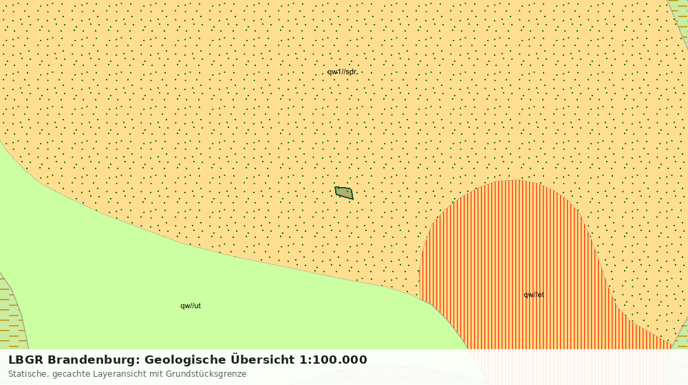 Statische Kartenansicht: LBGR Brandenburg: Geologische Übersicht 1:100.000
