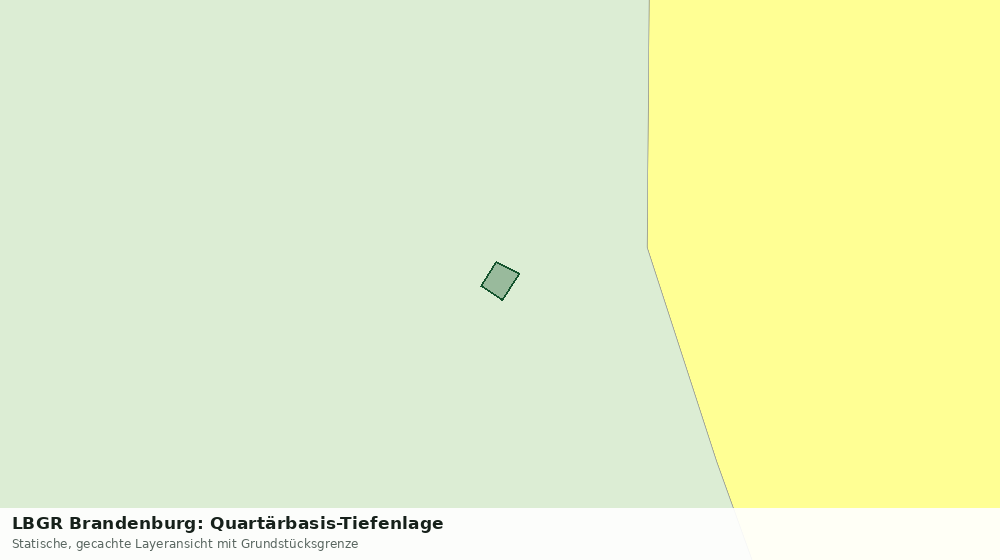 Statische Kartenansicht: LBGR Brandenburg: Quartärbasis-Tiefenlage
