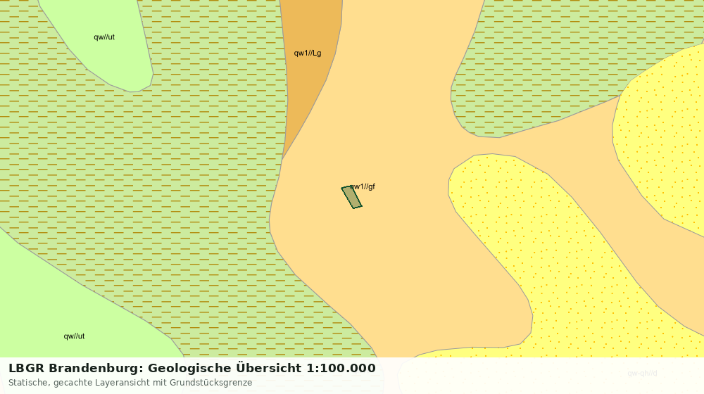 Statische Kartenansicht: LBGR Brandenburg: Geologische Übersicht 1:100.000