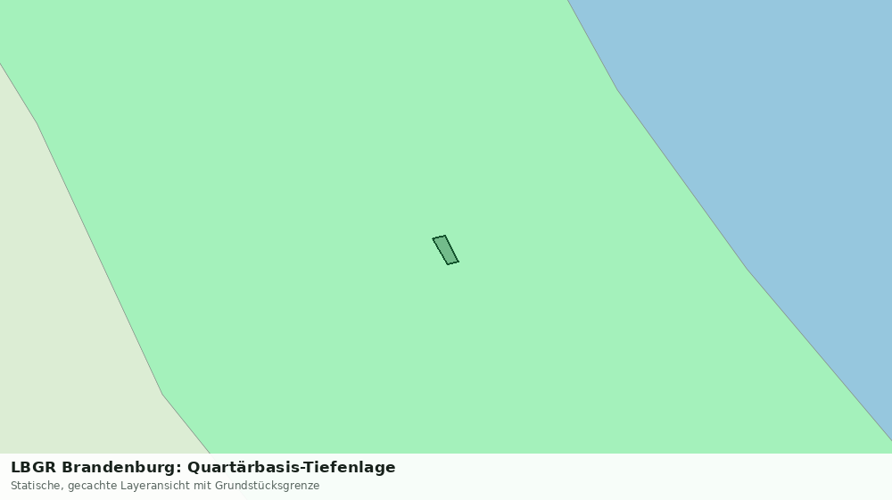 Statische Kartenansicht: LBGR Brandenburg: Quartärbasis-Tiefenlage