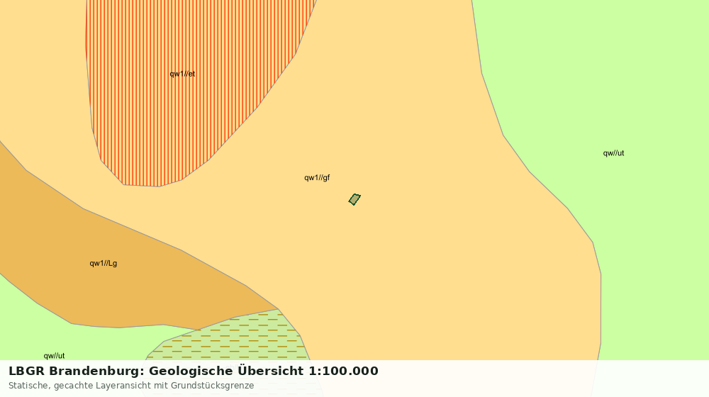Statische Kartenansicht: LBGR Brandenburg: Geologische Übersicht 1:100.000