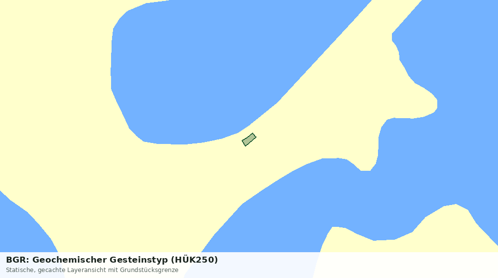 Statische Kartenansicht: BGR: Geochemischer Gesteinstyp (HÜK250)