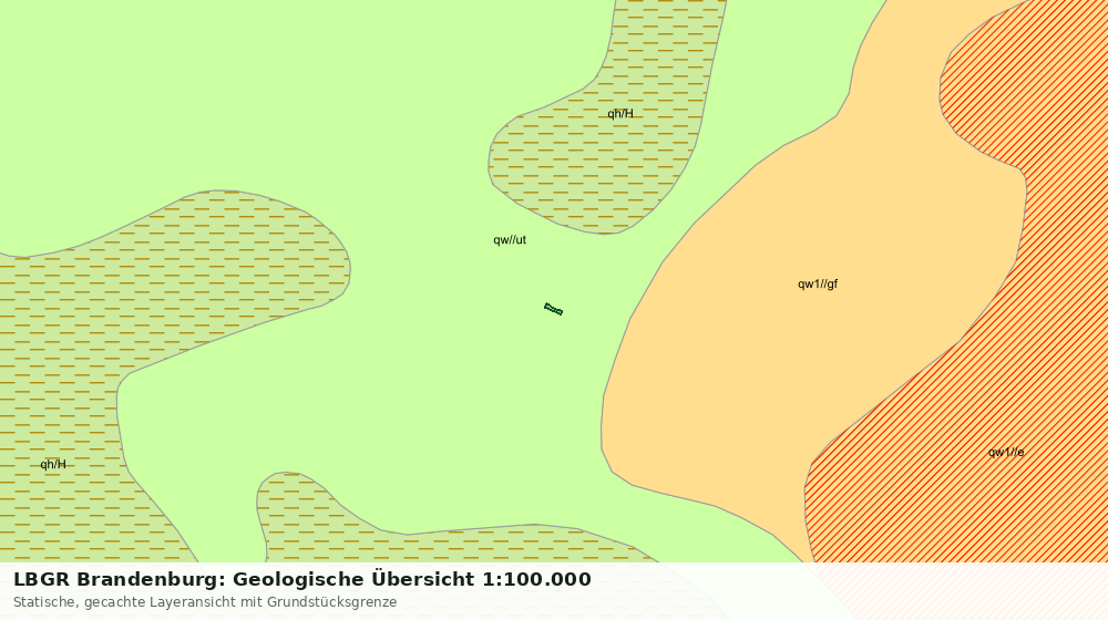 Statische Kartenansicht: LBGR Brandenburg: Geologische Übersicht 1:100.000