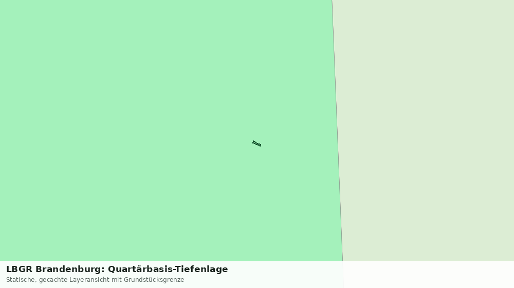 Statische Kartenansicht: LBGR Brandenburg: Quartärbasis-Tiefenlage